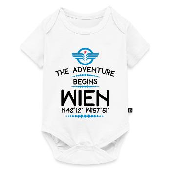 Vienna - Baby Premium short-sleeve bodysuit - white - Front