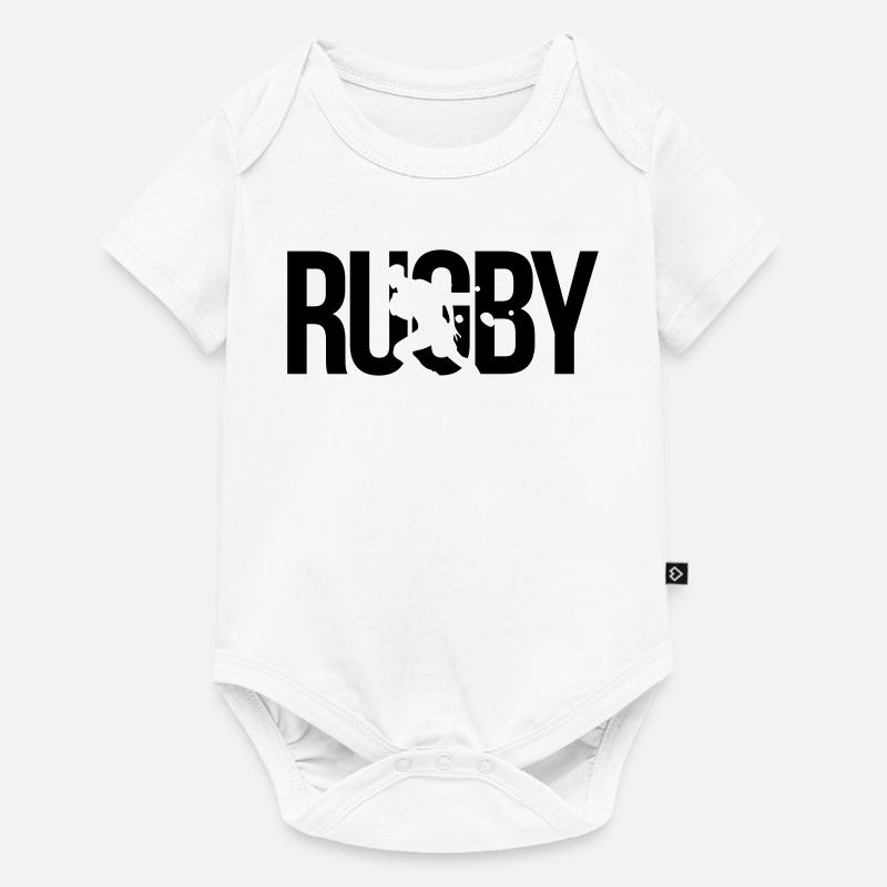 rugby - Body à manches courtes Premium Bébé - blanc