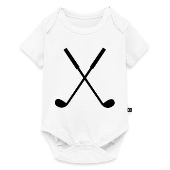 golfschläger - Baby Premium Kurzarmbody - Weiß - Vorne