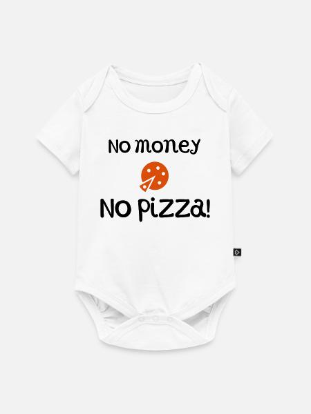pizza - Baby Premium Kurzarmbody - Weiß