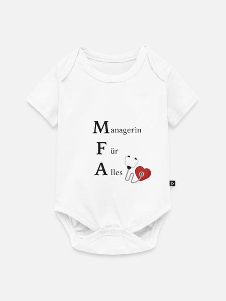 Managerin Für Alles! MFA / Arzthelferin - Baby Premium Kurzarmbody - Weiß