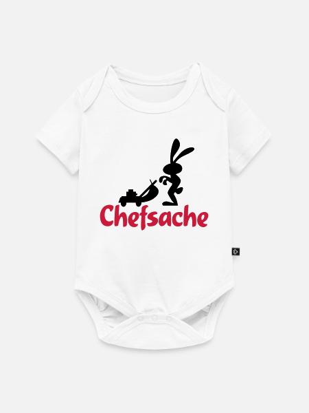 garten - Baby Premium Kurzarmbody - Weiß