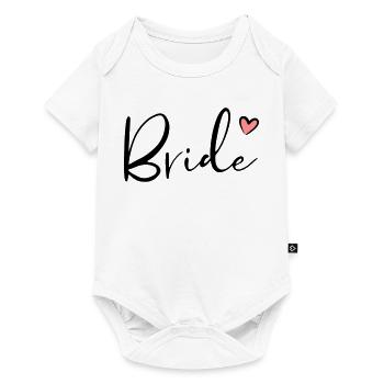 Cadeau de partie de poule coeur de mariée - Body à manches courtes Premium Bébé - blanc - Devant