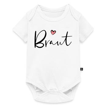 Cadeau de partie de poule coeur de mariée - Body à manches courtes Premium Bébé - blanc - Devant