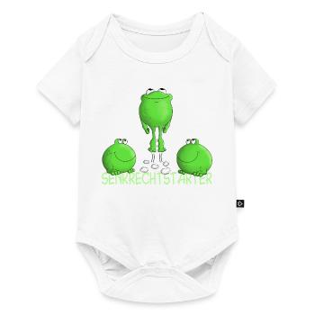 Démarrer - décoller - drôle - Body à manches courtes Premium Bébé - blanc - Devant
