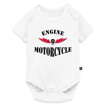 biker - Body à manches courtes Premium Bébé - blanc - Devant