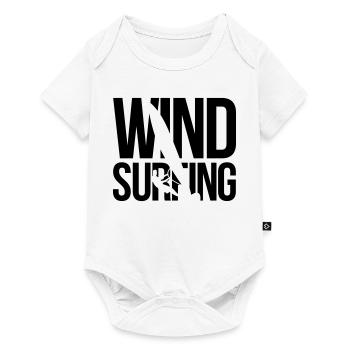 Windsurfen windsurfing - Baby Premium Kurzarmbody - Weiß - Vorne
