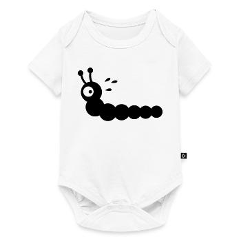 Angstschwitzender Wurm - Baby Premium Kurzarmbody - Weiß - Vorne
