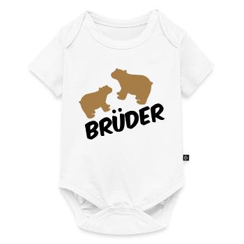 frères - Body à manches courtes Premium Bébé - blanc - Devant