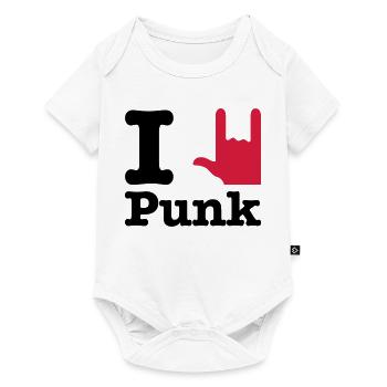 j'aime le punk - J'aime le punk - Body à manches courtes Premium Bébé - blanc - Devant