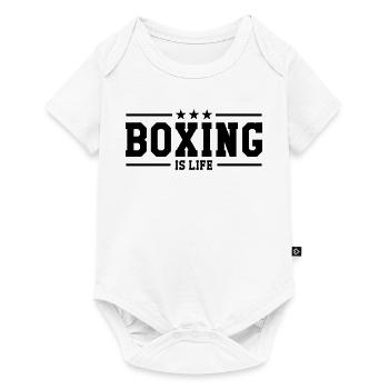 Boxing is life ! - Body à manches courtes Premium Bébé - blanc - Devant