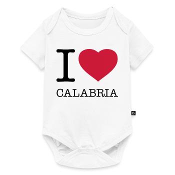I LOVE CALABRIA Kalabrien Italy Italien - Baby Premium Kurzarmbody - Weiß - Vorne