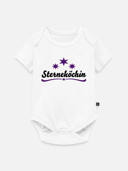 sternekoechin - Baby Premium Kurzarmbody - Weiß