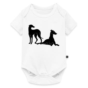 Gruppe Galgos - Baby Premium Kurzarmbody - Weiß - Vorne