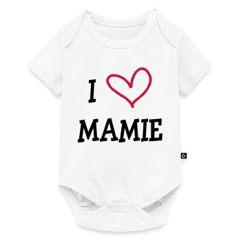 I love Grandma - Baby Premium short-sleeve bodysuit - white - Front