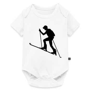 Skialpinismus - Baby Premium Kurzarmbody - Weiß - Vorne