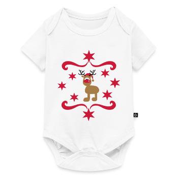 Jour de Noël - Body à manches courtes Premium Bébé - blanc - Devant