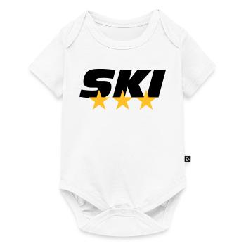 ski - Body à manches courtes Premium Bébé - blanc - Devant