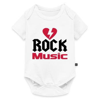 musique - Body à manches courtes Premium Bébé - blanc - Devant