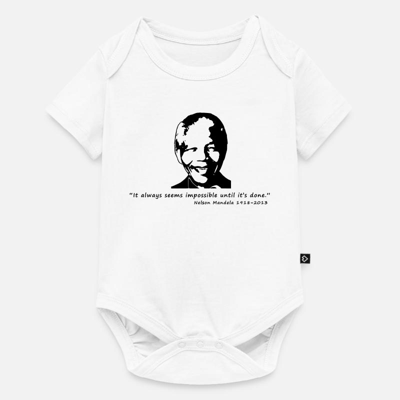 Nelson Mandela - Baby Premium Kurzarmbody - Weiß