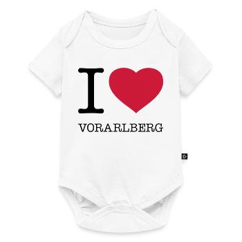 I LOVE VORARLBERG Austria Österreich - Baby Premium Kurzarmbody - Weiß - Vorne