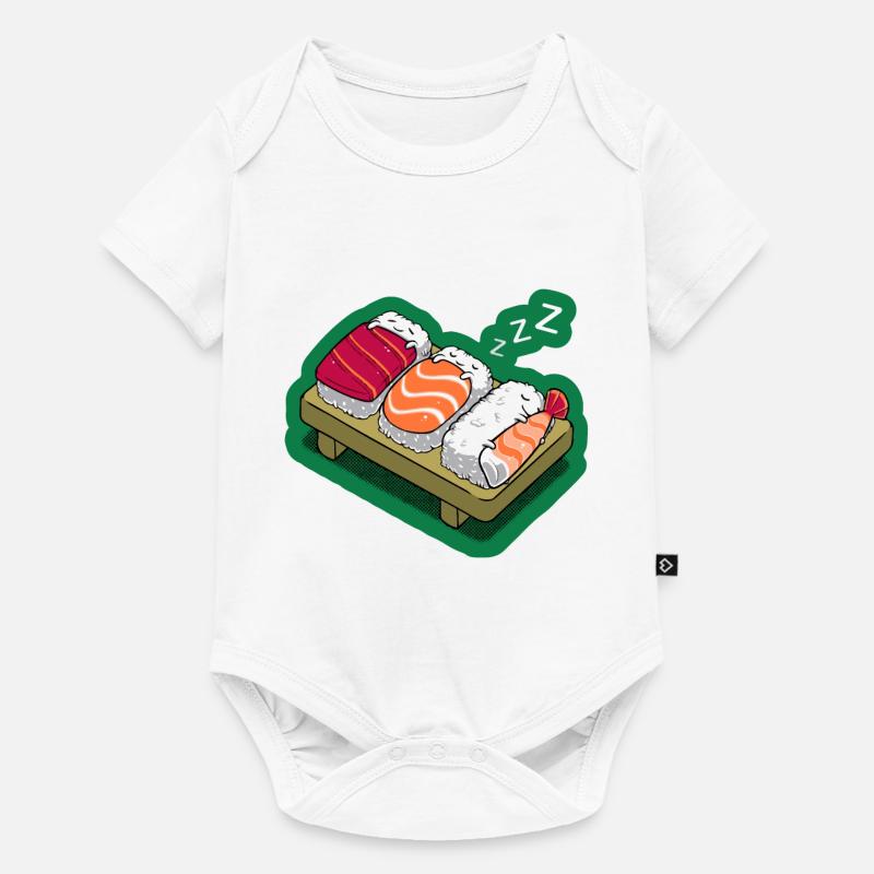 Sushi-Nickerchen - Baby Premium Kurzarmbody - Weiß