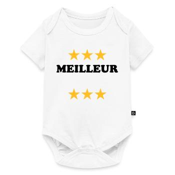 Meilleur (à personnaliser) - Body à manches courtes Premium Bébé - blanc - Devant