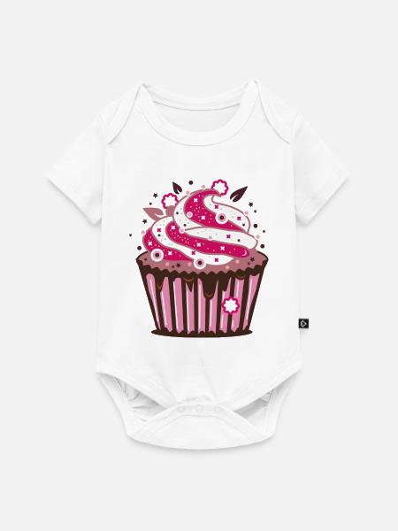 Cupcake - Baby Premium Kurzarmbody - Weiß