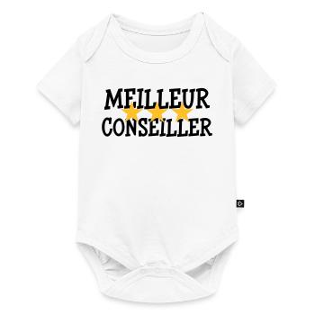 Meilleur Conseiller - Body à manches courtes Premium Bébé - blanc - Devant