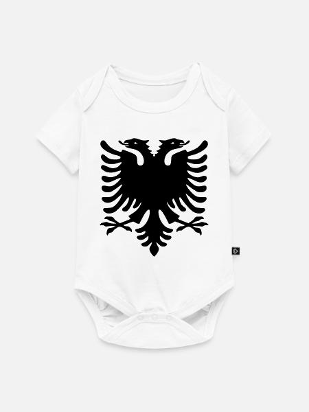 albania_2019 - Baby Premium Kurzarmbody - Weiß