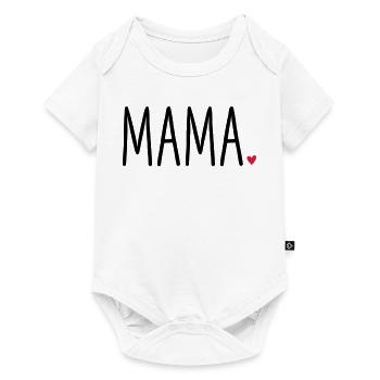 Cœur de maman - Cadeau Amour enfant fête des mères - Body à manches courtes Premium Bébé - blanc - Devant