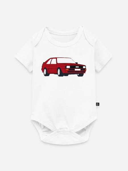 Retro Sportwagen Design - Baby Premium Kurzarmbody - Weiß