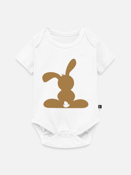 hase - Baby Premium Kurzarmbody - Weiß