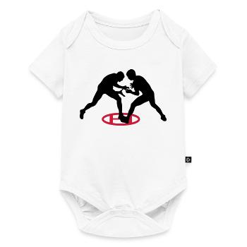 lutte gréco-romaine - Body à manches courtes Premium Bébé - blanc - Devant