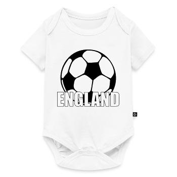 England - Baby Premium Kurzarmbody - Weiß - Vorne