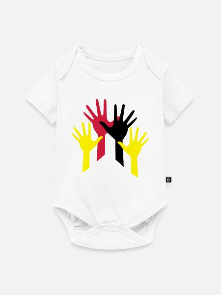 haende - Baby Premium Kurzarmbody - Weiß