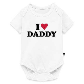 i love daddy - Baby Premium short-sleeve bodysuit - white - Front