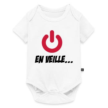 En veille - Body à manches courtes Premium Bébé - blanc - Devant