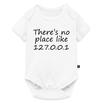 there's no place like 127.0.0.1 - Body à manches courtes Premium Bébé - blanc - Devant
