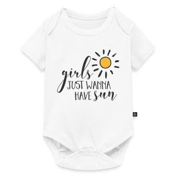 Girl Power Design Inspiring Sun - Baby Premium short-sleeve bodysuit - white - Front