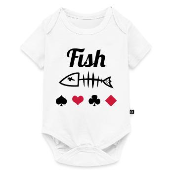 Poker : Fish - Body à manches courtes Premium Bébé - blanc - Devant