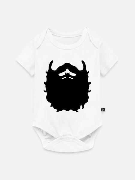 Bart - Baby Premium Kurzarmbody - Weiß
