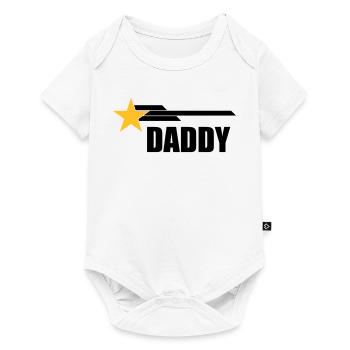 Daddy - Baby Premium Kurzarmbody - Weiß - Vorne