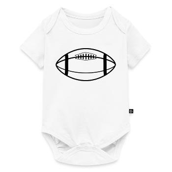 rugby ball - Baby Premium Kurzarmbody - Weiß - Vorne