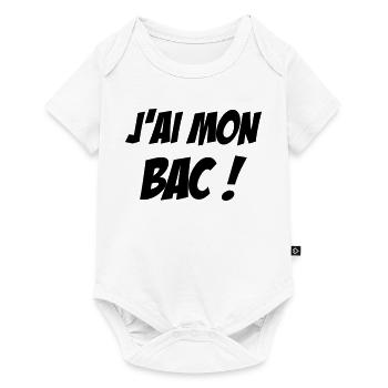 J'ai mon BAC ! - Body à manches courtes Premium Bébé - blanc - Devant