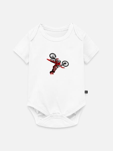 Motocross - Baby Premium Kurzarmbody - Weiß