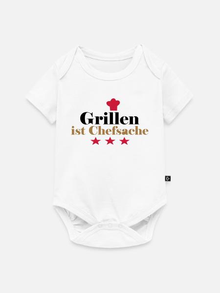 grillen ist chefsache - Baby Premium Kurzarmbody - Weiß