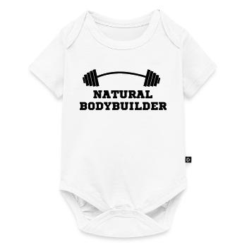 bodybuilder, bodybuilding, fitness, workout, beast - Baby Premium short-sleeve bodysuit - white - Front