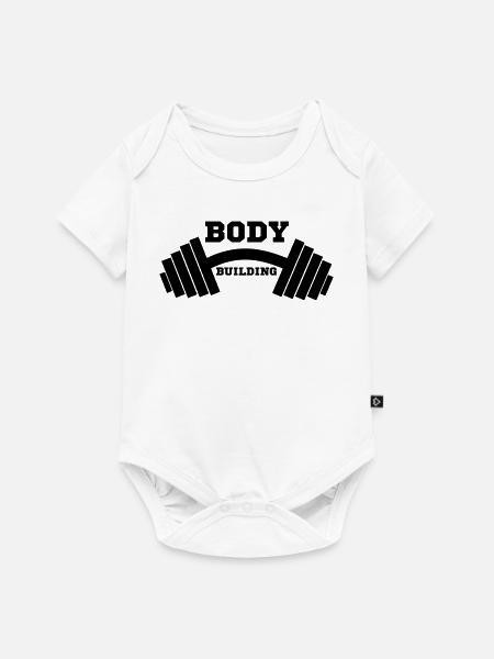 Gym - Baby Premium Kurzarmbody - Weiß