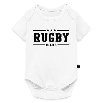 Rugby - Baby Premium short-sleeve bodysuit - white - Front